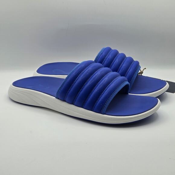 Olukai Men's Komo Slide Sandal Sunset Blue Size US 11 US/ EU 44 Premium Footwear - Picture 3 of 8